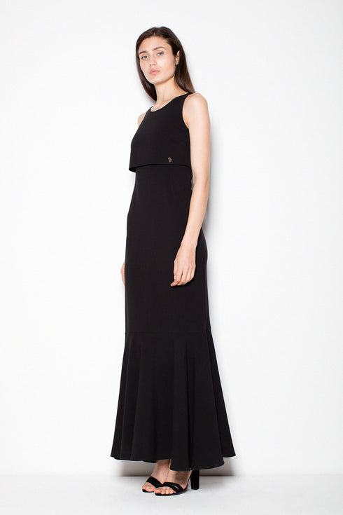 Long dress model 77159 ton